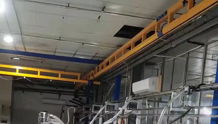 1 ton kbk modular crane for low ceiling workshop 