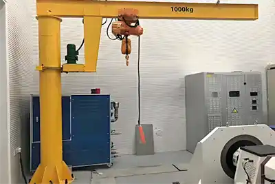 1Ton Jib Cranes for Steel Plate Loading CNC Fiber Laser Cutting Machine