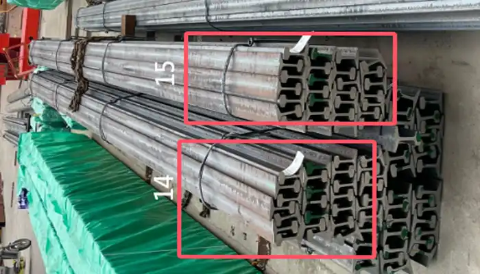 Crane rail for the 2 sets of  5 ton overhead cranes 