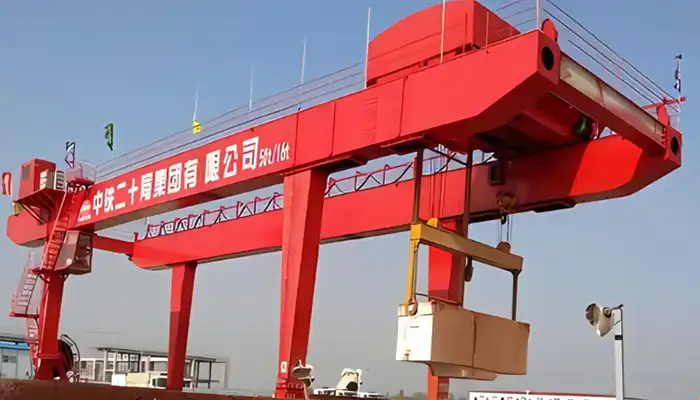 processed gantry crane with u frame leg for metro construction