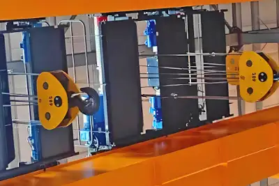 80 Ton Overhead Crane Double Girder + Dual 40-Ton Hoists Trolley