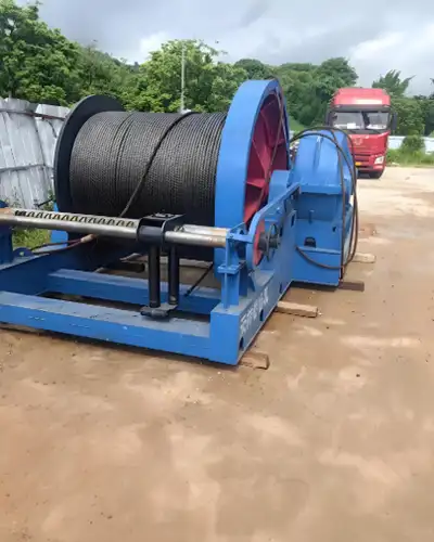 Shipyard electric winch 