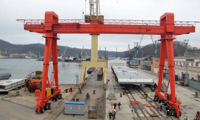 rubber tyred gantry crane for shipyard 