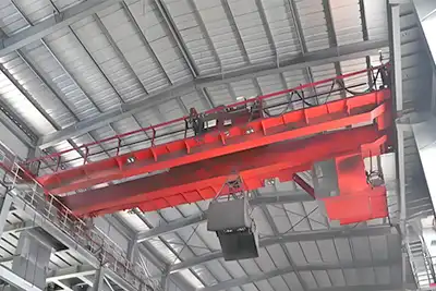 10 ton Double Girder Overhead Crane with Grab Bucket