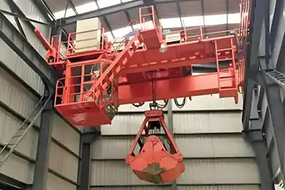 40 Ton Overhead Crane for Molten Slag Handling in Steel Mill