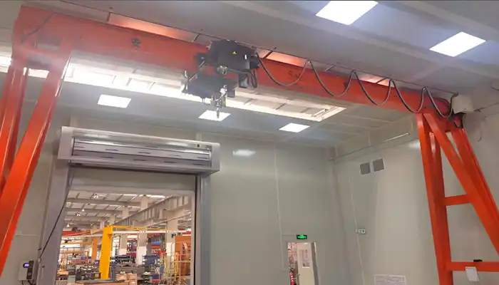 Explosion proof gantry crane for indoor use