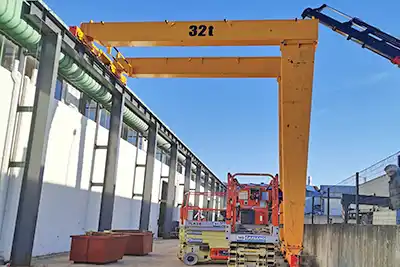Case Study: 32-Ton European Style Semi-Gantry Crane in Portugal