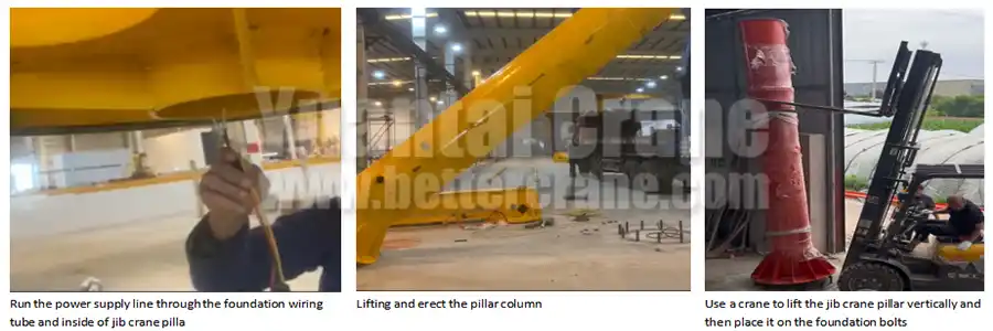 Column Assembly of Pillar Jib Crane
