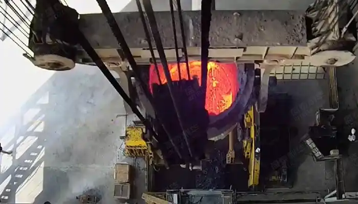 ladle overhead crane hook tracking system