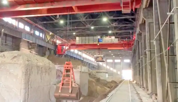 Clamshell grab bucket overhead crane 16 ton with intelligent control and automatic control
