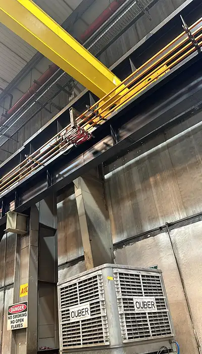 wall travelling semi gantry crane