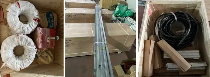 40 ton overhead crane kit  packed for delivery 