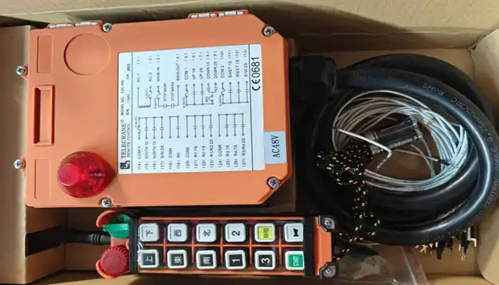 Remote controller for 15 ton overhead bridge crane 