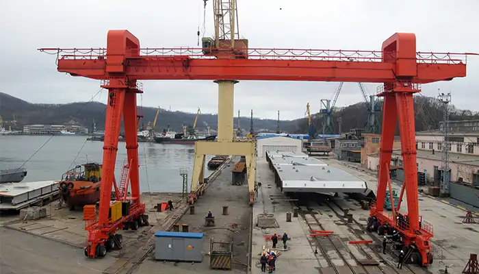 rubber tyred gantry crane for shipbuilding, - rtg shipyard crane 