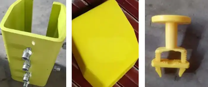 beam connectors, end cap, and cable hanger 