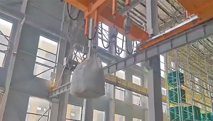 double girder overhead crane for bulk bag handling 20 ton to 50 ton
