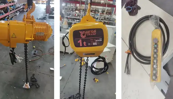 1 ton electric chain hoist and the pendant control 