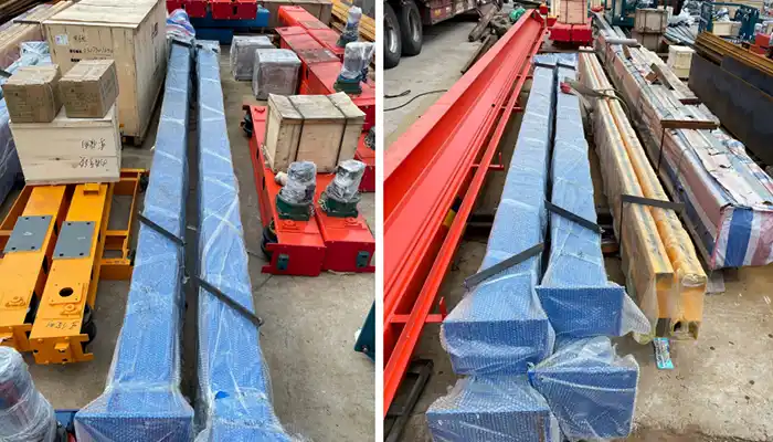 steel structrued of 1 ton kbk crane with 54 m runway length