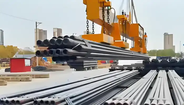 electromagnetic spreader fro efficient long pipe bundles handling