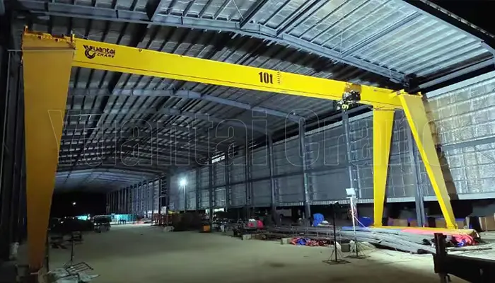 10 ton single girder overhead crane project for your refernece 