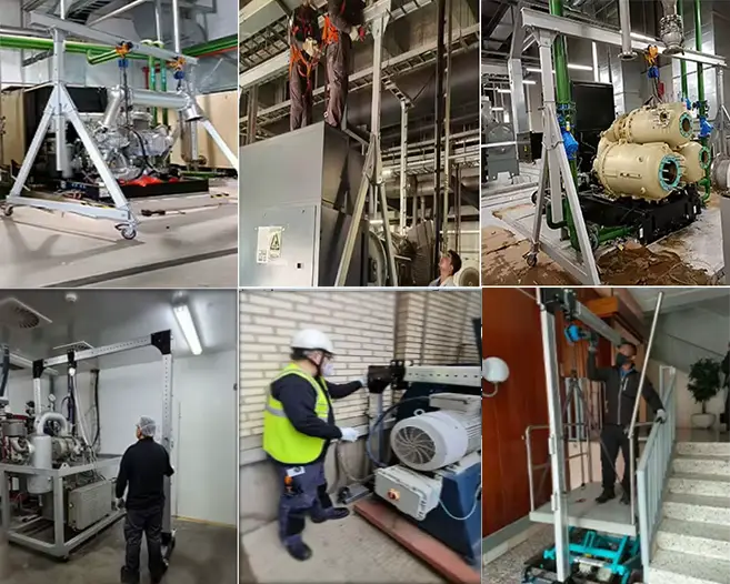 adjustable gantry crane of limited space applications 