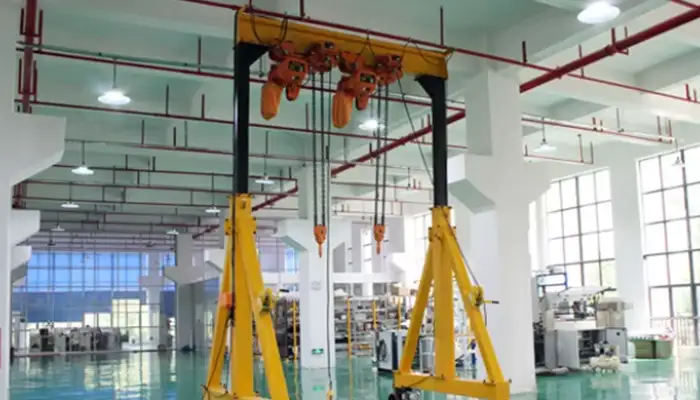 height adjustable steel ganty crane 