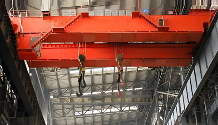30 ton overhead crane with double hoists 