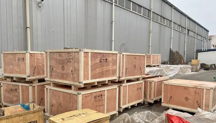 electric hoist packed for Senegal