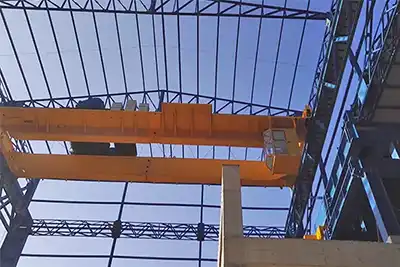 Double Girder Overhead Crane 10 to 50 T for UAE Steel Fabrication