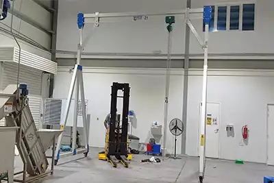 2 Ton Aluminum A-Frame Gantry Crane for Sale Greece