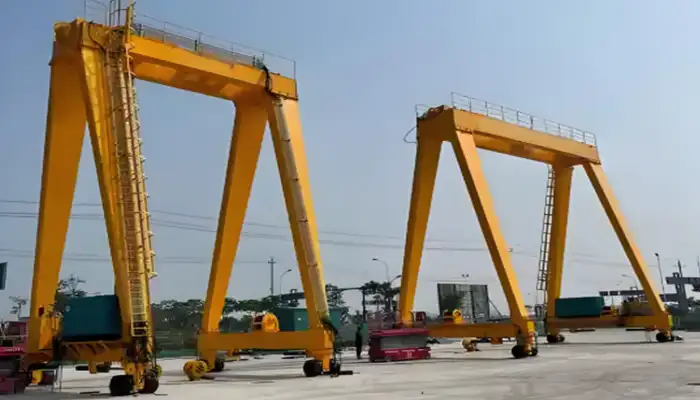 Double girder rtg gantry crane with A frame design 