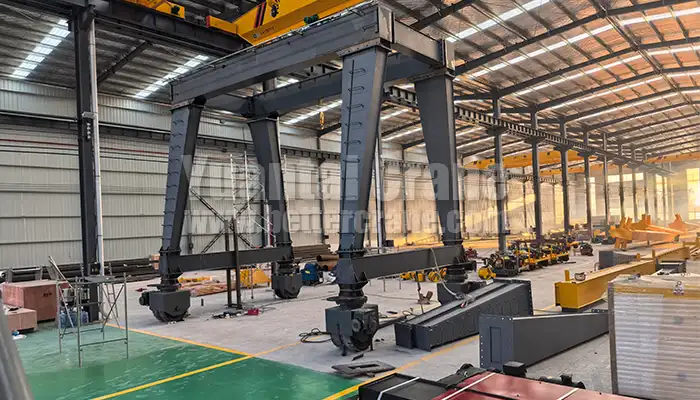 rubber tyed wheeled gantry crane for container handling 