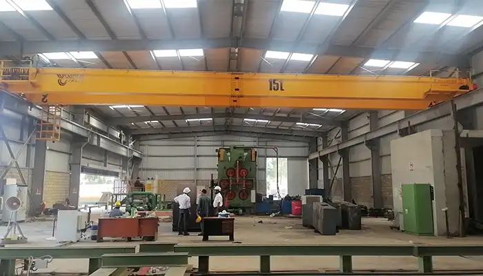 15 ton overhead crane for indoor workshops 