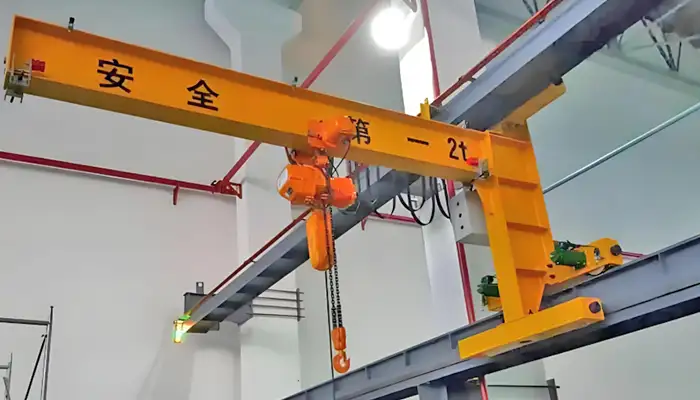 wall travelling jib crane 2 ton for sale 