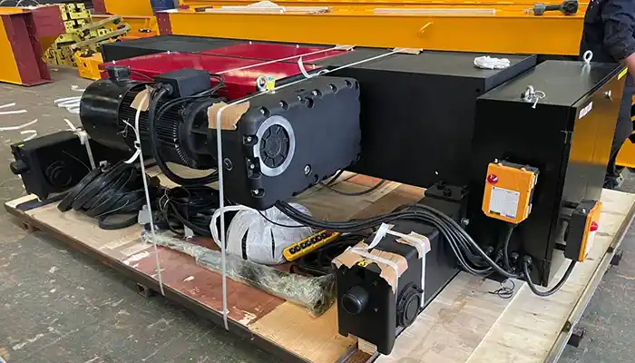 25 ton electric hoist - European style low headroom crab hoist trolley 