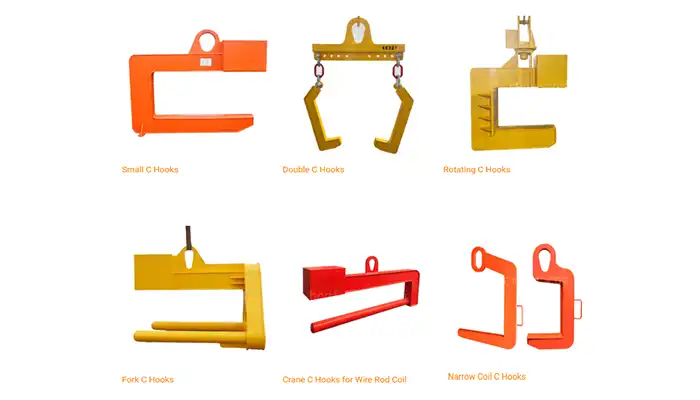 types of steel coil c hook for sale 
