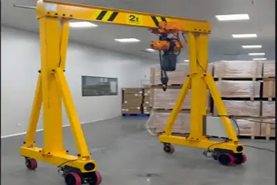 Motorized Travelling 2 Ton Portable Gantry Cranes for Workshops