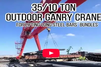 35/10 Ton Gantry Crane for Outdoor Yard Operations