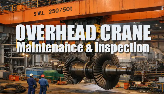 Power plant overhead cranes  maintenance and inspections