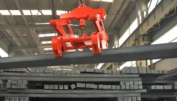 billet handling clamp overhead crane 