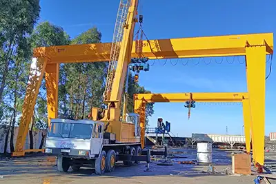 25 Ton Single Girder Gantry Crane Case Study – Morocco