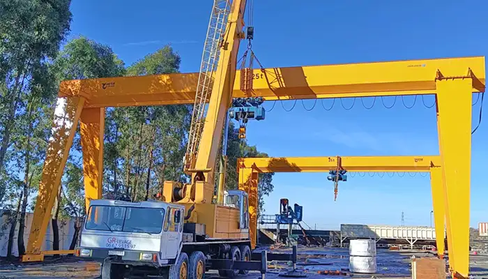 Yuantai single girder gantry crane for sale, Tailored 25 ton gantry crane, www.bettercrane.com 