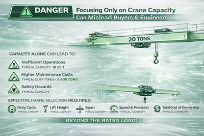 Why Crane Capacity Misleads Buyers of Overhead & Gantry Crane
