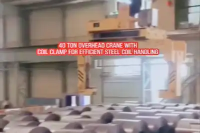 Tailored 40-Ton Overhead Cranes for Steel Factories & Warehouses