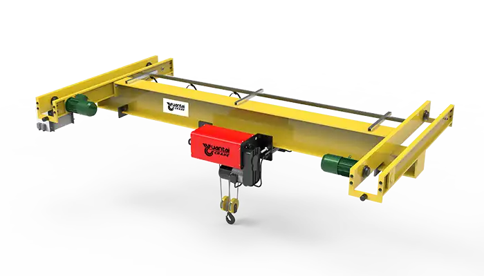 Low headroom underhung bridge crane