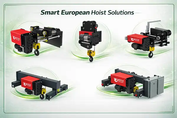 smart hoist european style low headroom hoists main types 