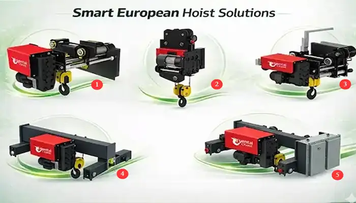 NR sereies of Europeean style wire roep hoist 