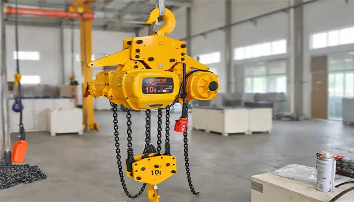  Hook mounted electric chain hoist for sale , 10 Ton Electric chain hoist project