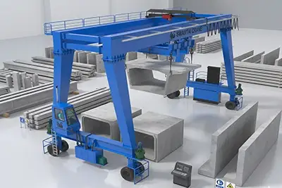 Double Girder Rubber Tyred Gantry Crane A Frame- 5 Ton to 80 Ton, Tailored Up to 320 Ton