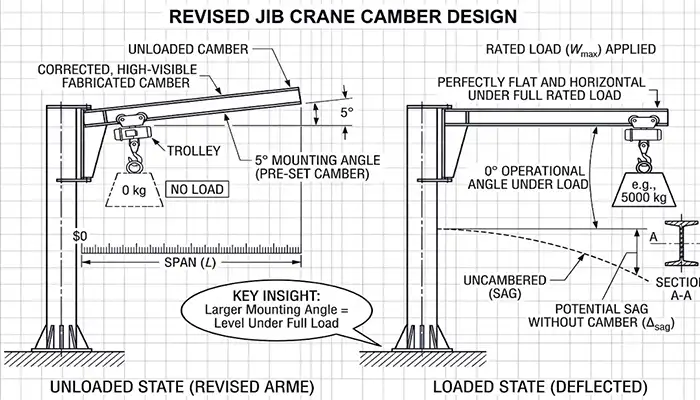 jib crane camber design 
